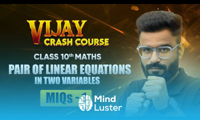 Pair of Linear Equations in Two Variables Most Important Questions Part 1 Class 10 Maths Ch 3