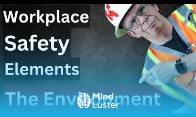 Workplace safety elements inspecting the working environment