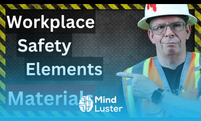 Workplace SAFETY elements INSPECTING the materials used in the work
