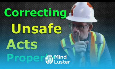 How to correct UNSAFE acts during SAFETY inspections Correctly