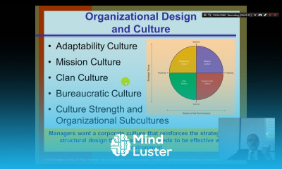 Organization Theory and Design Chapter 7 Part 2 Organizational Culture