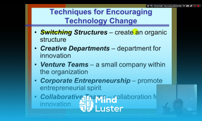 Organization Theory and Design Chapter 8 Part 3 Innovation and Change