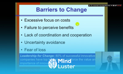 Organization Theory and Design Chapter 8 Part 5 Innovation and Change Management