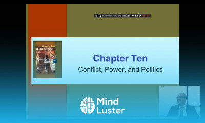 Organization Theory and Design Chapter 10 Part 1 Conflict Power and Politics