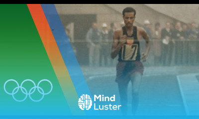 Abebe Bikila wins Marathon barefooted Epic Olympic Moments