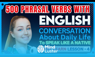 Phrasal Verbs With Daily English Conversation L 4  English Conversation Learn English Vocab 
