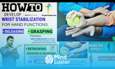 EXERCISES TO DEVELOP WRIST STABILIZATION FOR GRASPING IN A STROKE HEMIPLEGIA PATIENT