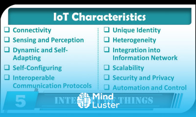 IoT characteristics