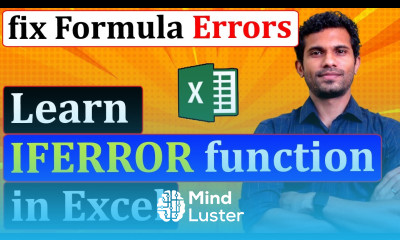 How to fix the Formula Errors in Excel using the IFERROR function