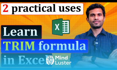 TRIM Formula in Excel