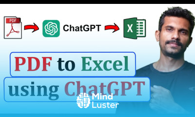 Convert PDF file to Excel file using ChatGPT