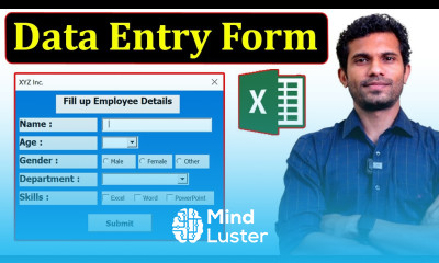 Automated Data Entry Form in Excel VBA Tutorial