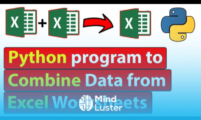 Python Program to combine data from Multiple Excel Worksheets