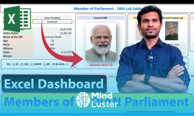 Members of Indian Parliament Excel Dashboard