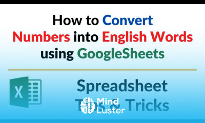Convert Number into English Words using Google Sheets