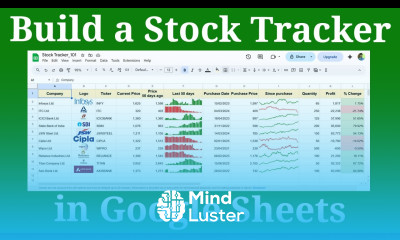 Stock Tracker in Google Sheets Manage Portfolio