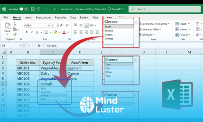 Create Multiple Dependent Drop Down Lists in Excel