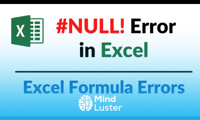 NULL Error in Excel