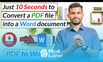 Convert a PDF file into a Word document