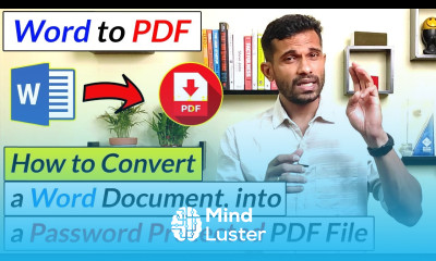 How to convert a Word Document into a Password protected PDF file