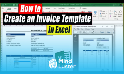 How to create a GST Bill format in Excel