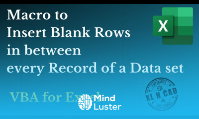 Macro to Insert Blank Rows in Excel