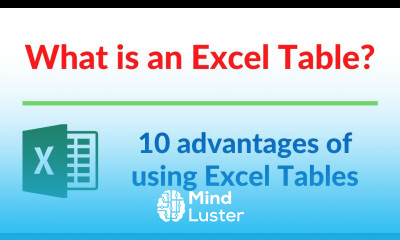 What is an Excel Table 10 Advantages of using Excel Table