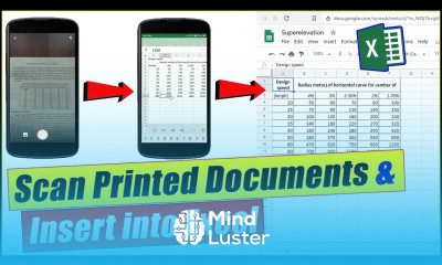 Scan a Document using your Mobile Phone and Insert into Excel