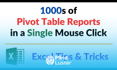 Multiple PivotTable Reports in a single click