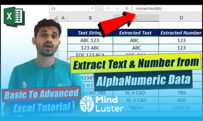 Formula to Extract Text and Number from AlphaNumeric Data in Excel