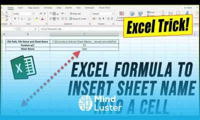 Formula to Insert Sheet Name in Excel