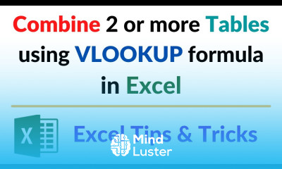 How to Join Tables using VLOOKUP formula in Excel