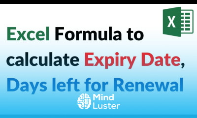 Excel Template with Alert Message for Expiry or Renewal Dates