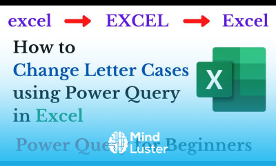 How to convert Small Letters into Capital Letters using Power Query in Excel