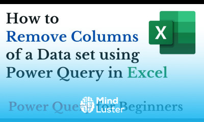 Remove Columns using Power Query in Excel