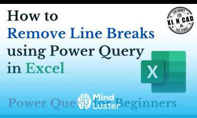How to remove Line breaks using Power Query in Excel