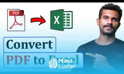 How to convert PDF to Excel
