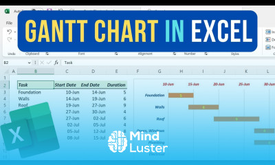 How to create a Gantt Chart in Excel