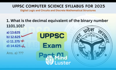 Computer Science UPPSC Exam Unit 01 Digital Logic Circuits and Discrete Government Exam 01