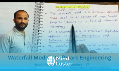 Explain Waterfall Model in Software Engineering Tutorials Lec 17