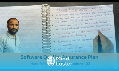 Software Quality Assurance Plan in Software Development Lec 33
