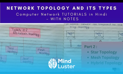 Lec 8 Network topology Types with diagram example in computer network in Hindi Part 2