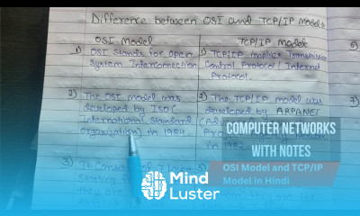 Lec 27 Difference between OSI and TCP IP Model Computer Networks Tutorials in Hindi