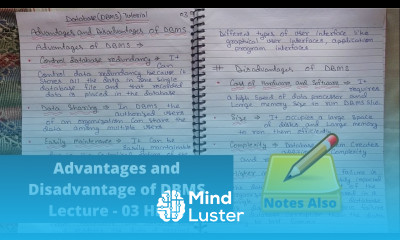 Explain the advantages and disadvantage of DBMS Database Management System Tutorial Lec 03 Hindi