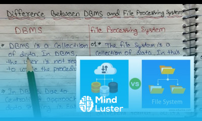 Difference between File System and DBMS Data Base Management System Tutorials in Hindi Lec 08