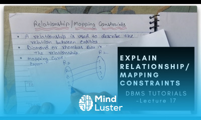 Relation and Mapping constraints in Database Management System DBMS Tutorials in Hindi Lec 17