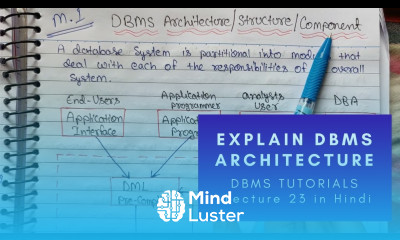 DBMS architecture Database System Structure in Hindi Lecture 23