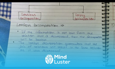 Lec 38 Explain Relational Decomposition in DBMS in Hindi