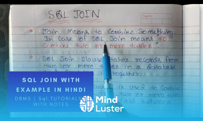 Learn Explain SQL Join with Example in Hindi SQL Tutorials CSE GYAN ...