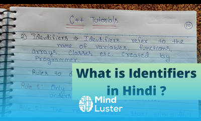 What is Identifiers in Hindi C Programming Tutorials 09